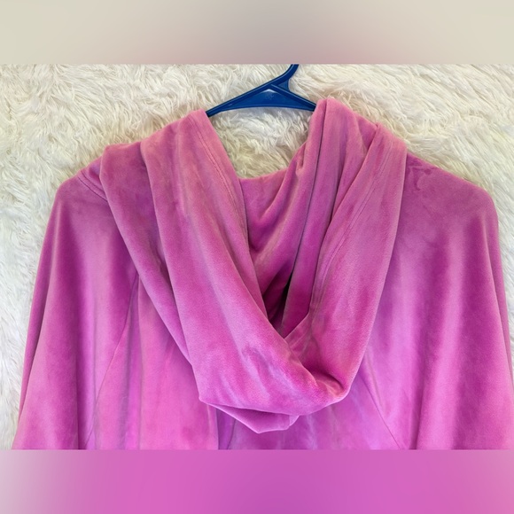 Victoria's Secret On Point Pink Soft Velour Velvet Zip-Up Hoodie | Size Large 💗✨ - Picture 10 of 17